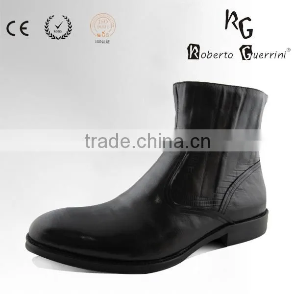 Popular Calf Leather Mens Leather Boots
