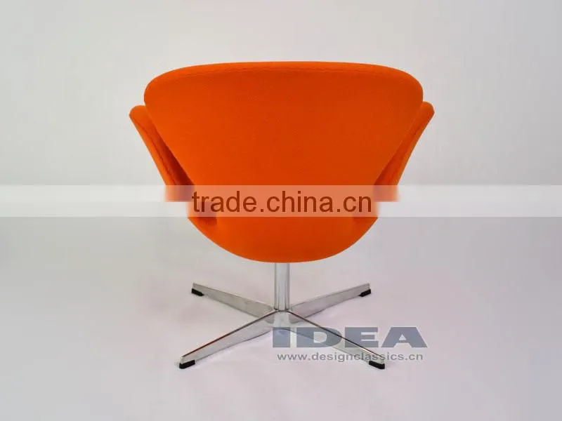 Replica Arne Jocabsen Swan Chair - Bright Orange Wool
