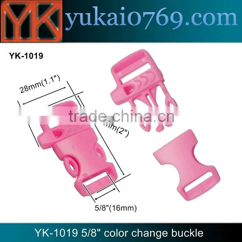 Yukai plastic bag buckle/side release bag buckle for handbag