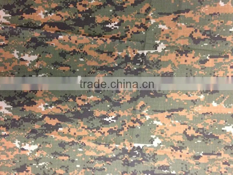 T/C80/20 21*16 100*56 rip-stop digital camouflage fabric