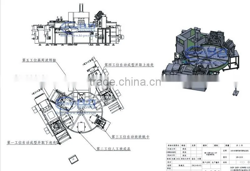 Automatic High Frequency Welding Machine for Blister Packaging