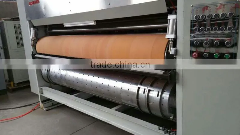 2016 New type of flexo 4 colors prining slotting die cutting machine for car