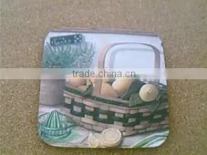 2015 most popular cup cork coaster/ waterproofing cork coaster( 3w01 )
