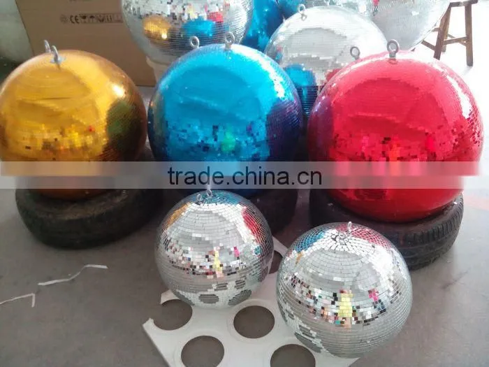 Gold mirror ball 75cm 30inch size rotating mirror ball With Fiberglass core