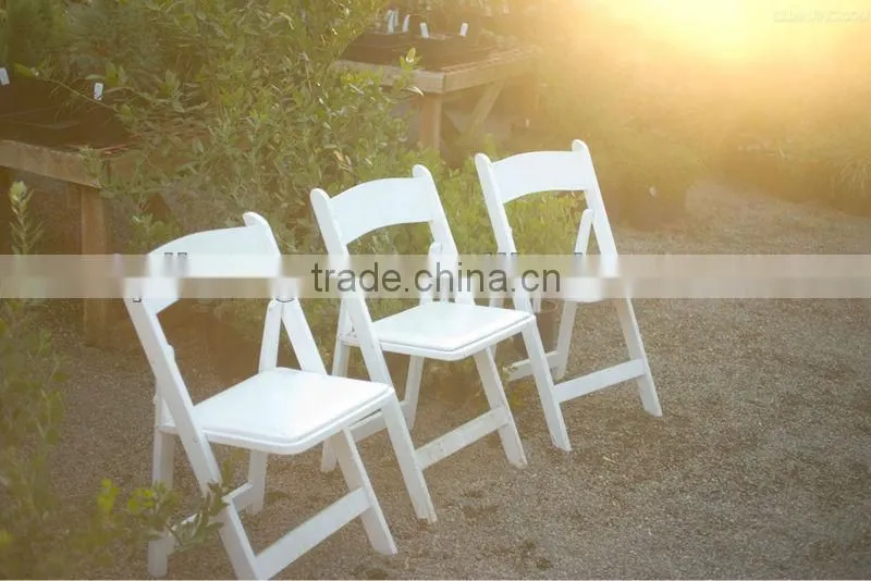 white wedding folding chair
