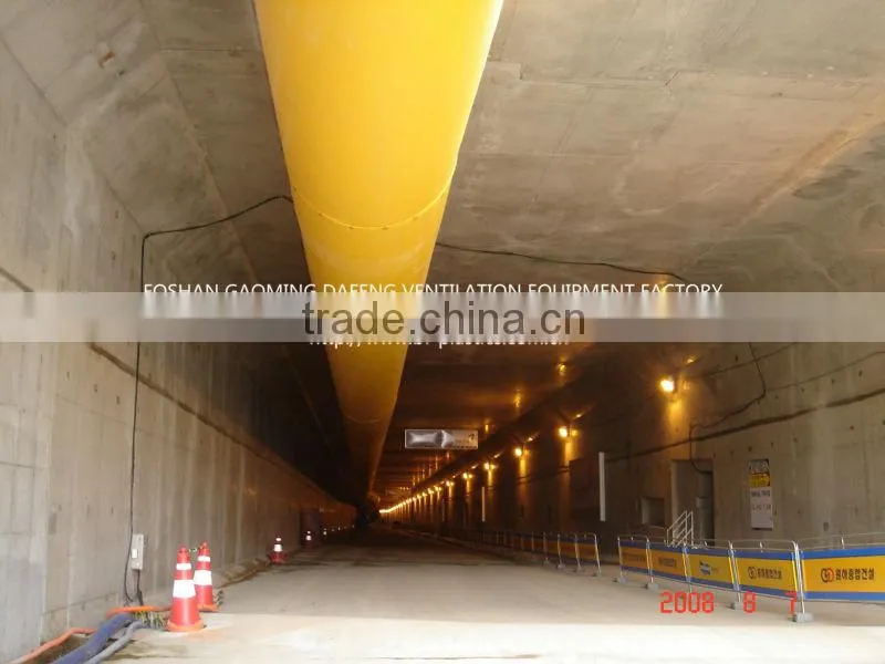 Zipper ends lay flat air supply duct hose for tunnel and coal mine ventilation