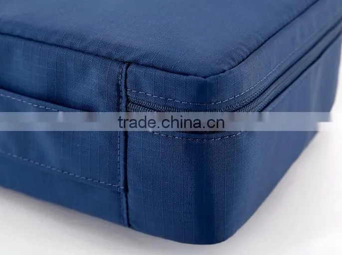Travel series water resistant 100% polyester cosmetic bag, polyester make up bag
