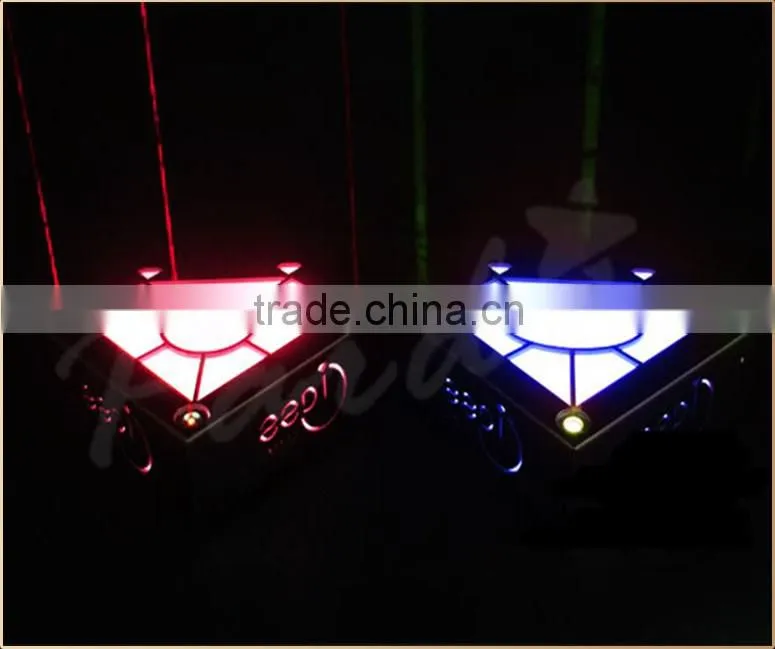 Diamond shape LED laser bottle stand glorifier