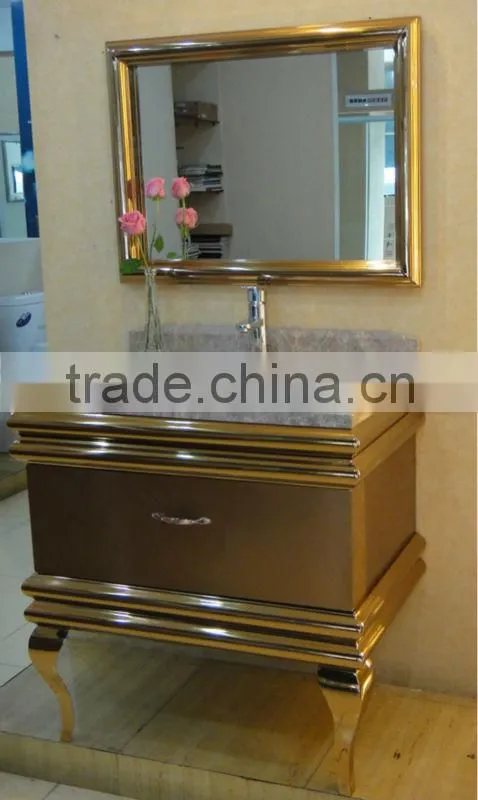 modern bathroom stainless steel bathroom vanity with legs F-001