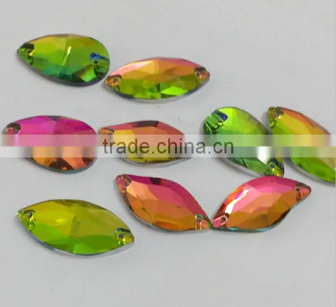 high quality sew-on glass crystal
