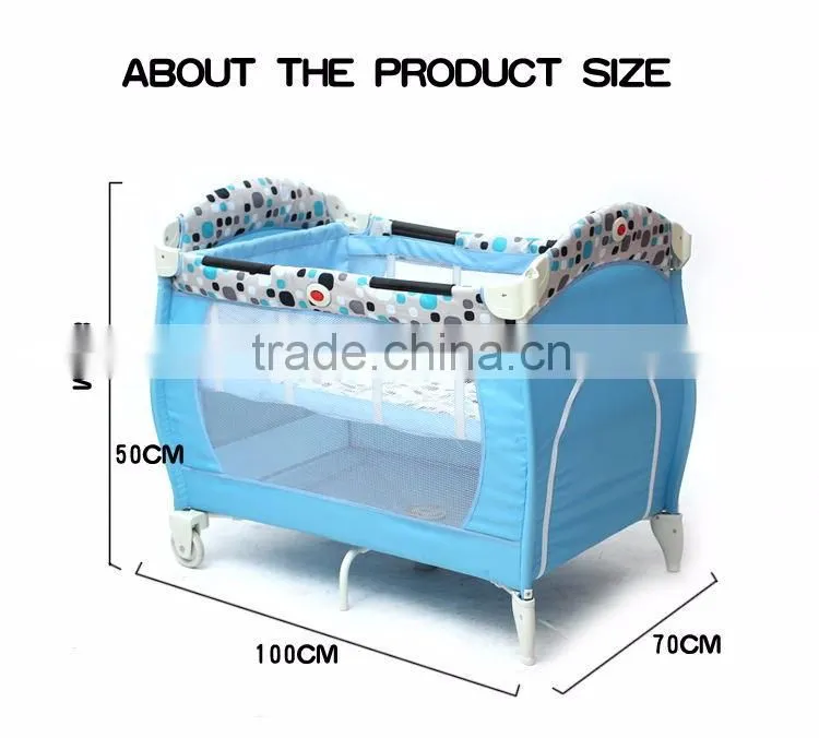 2016 New arrival stainless steel baby bed for new born