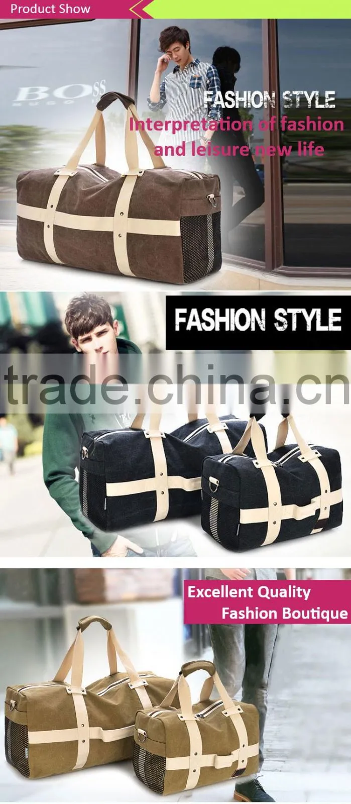 Deft design travel handbags