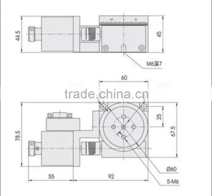 LSDH Worm Gear Precision motorized rotary stages