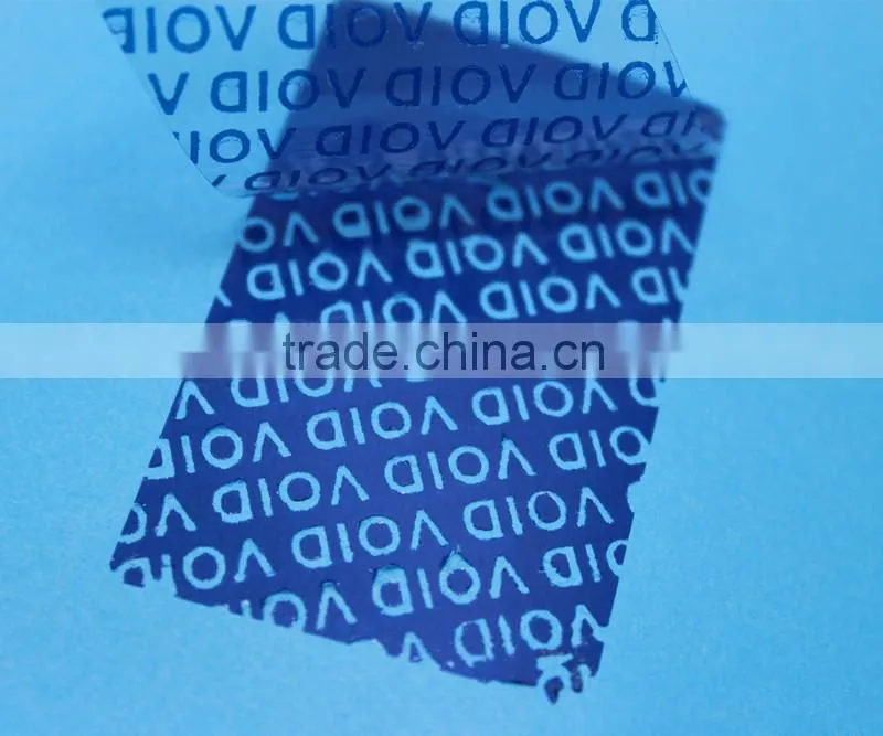 Cheapest tamper evident VOID printing paper sheets