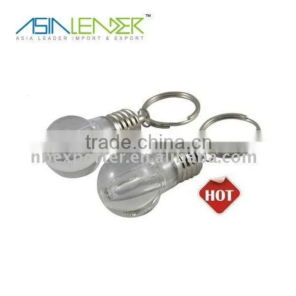 Mini bulb keychain light with rainbow colors