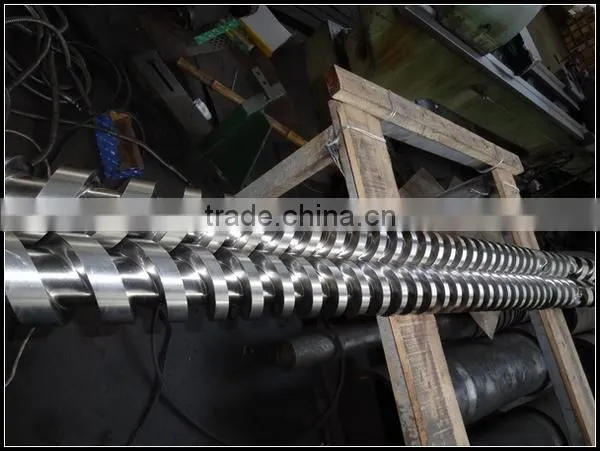 bimetallic/nitride 38CrMoAla parallel twin screw plastic machine screw barrel