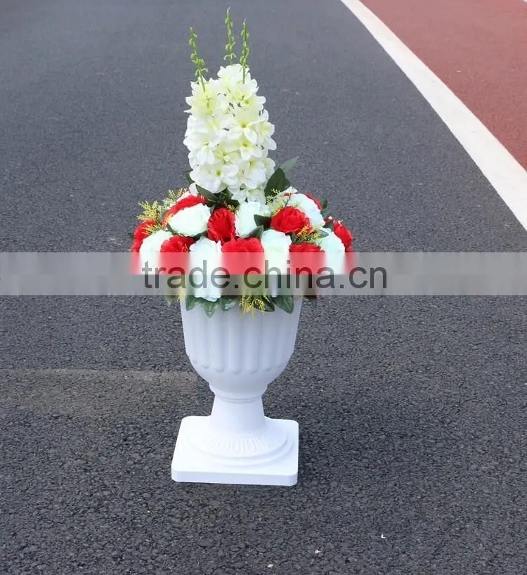 Wedding hotel decorative flower vase flower pillar customized flower wedding stage decoration