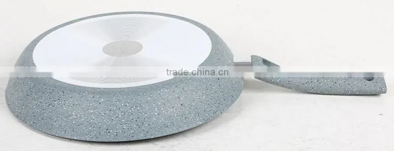 grey coating pressed aluminium frying pan sets