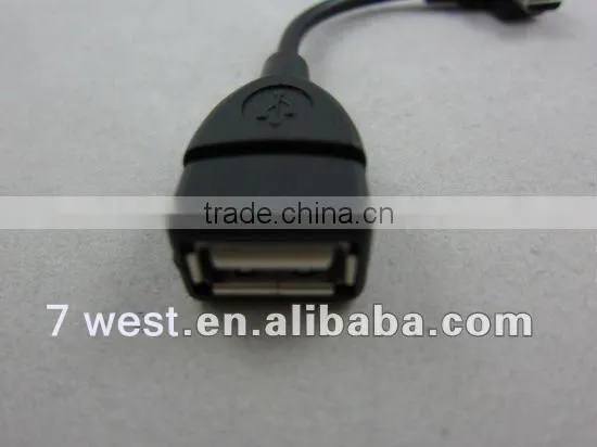 L Angle Micro B USB OTG Data Cable for Samsung Galaxy SII S2 i9100