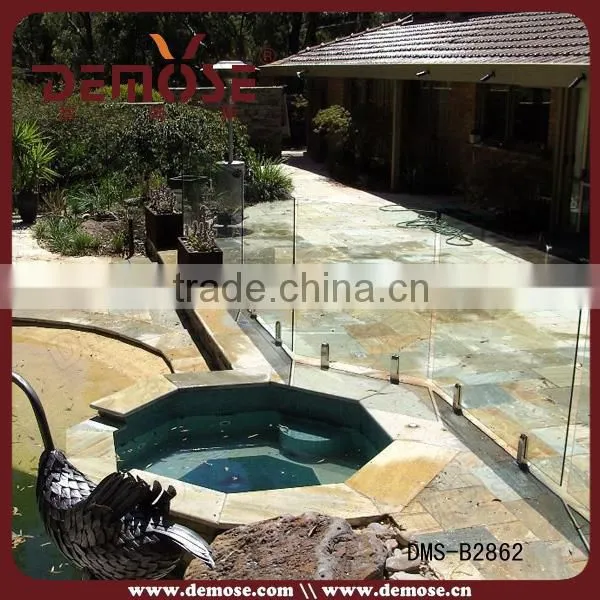 tempered laminated glass fence for safety