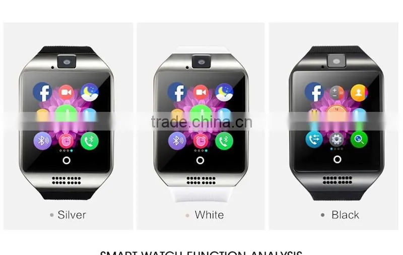 with Touch Screen camera TF card Bluetooth smart watch apro for Android and IOS Phone 2016 Q18 SmartWatch