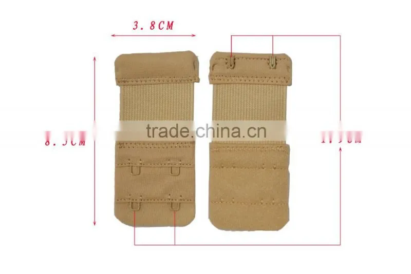 Elastic extension button back and elastic extension button bust two rows two hook bra adjust clasp