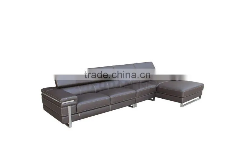Nice nodern home furniture 3-seat leather sofa for sale