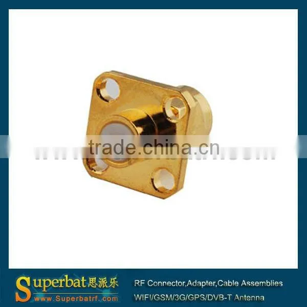 SMA 4 hole panel mount Plug with solder post 2.4ghz sma antennas