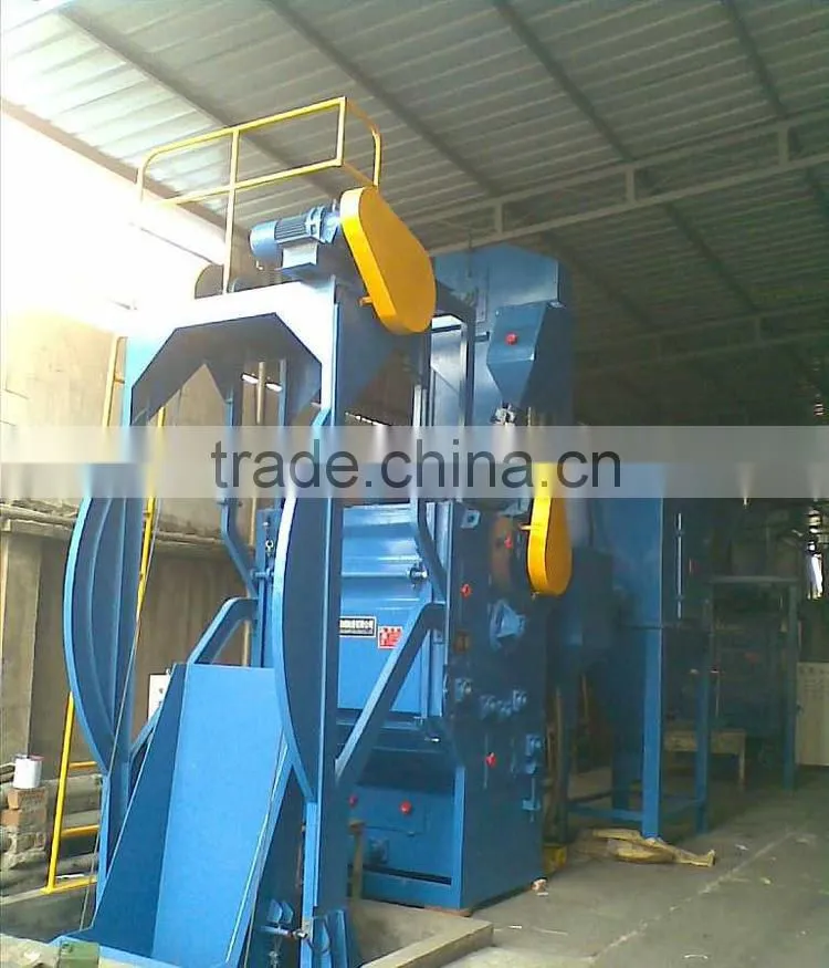 Airless automatic loading tumble belt abrasive blasting abrator/machinery