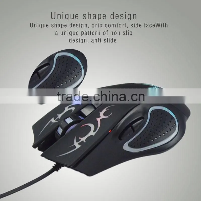 6D cool three speed control colors transform breathing lights gaming mouse