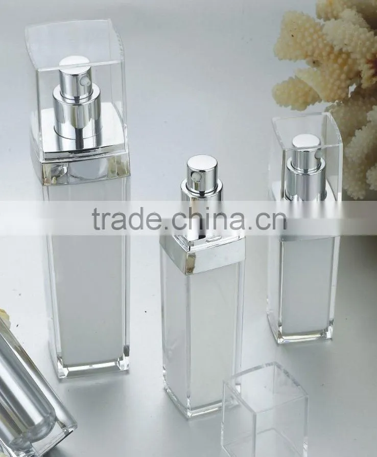 Round Acrylic Cosmetic Jar and bottle for Cream