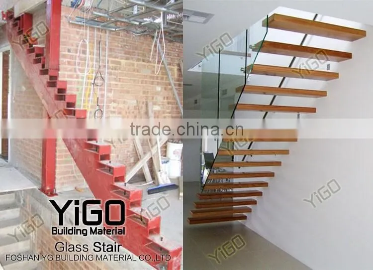 floating stairs/steel folding stairs,floating glass stairs