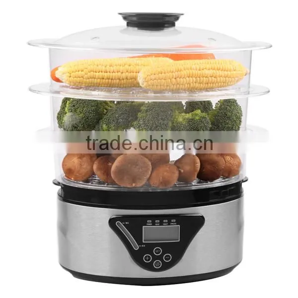 Home electric 3-tier steamer with CE,ROHS,ETL XJ-6K203