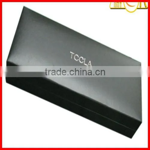luxury elegant high quality Custom logo printed jewerly box with wool mat