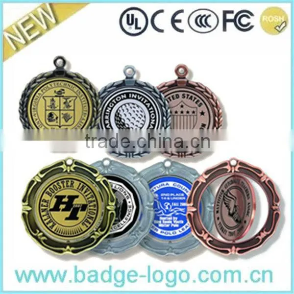 Very Hot Custom Silver Sticker Medal Wholesale