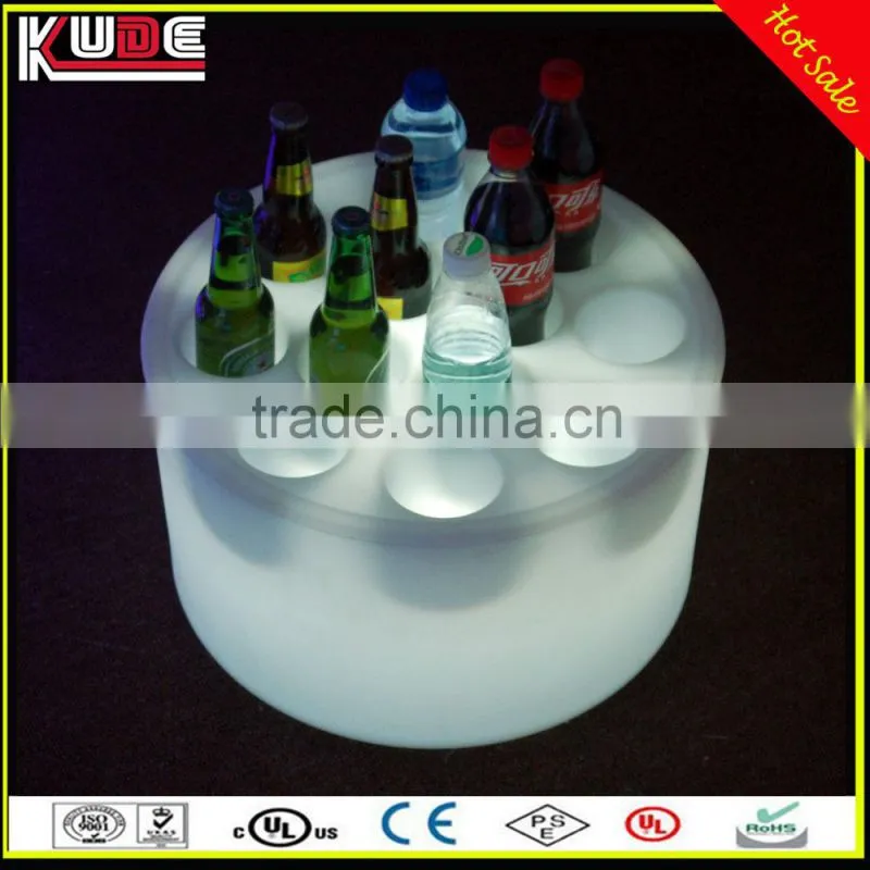 New Stylish waterproof led wine champange bottle bucket cooler holder with RGB light colors changing