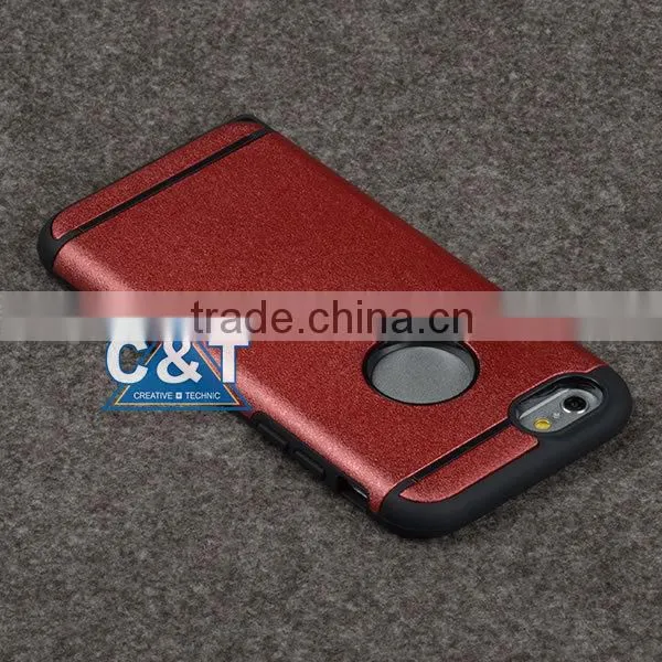 C&T Royal Gold Double Layer Heavy Duty Protective Armor Case for Apple iPhone 6/6S