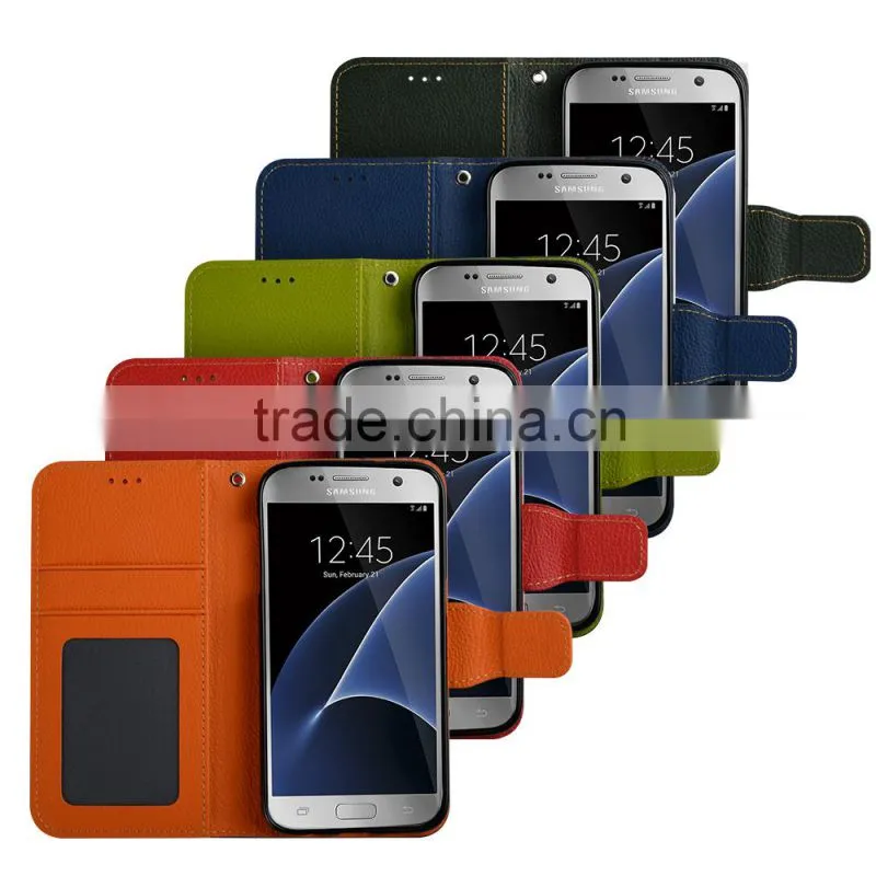C&T Magnetic Wallet Card Flip Synthetic Leather TPU With Stand Cover Case For Samsung Galaxy S6