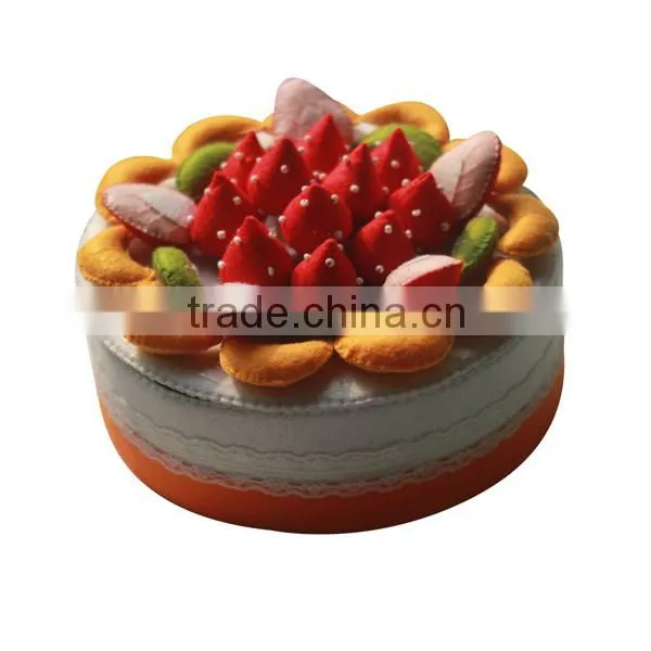 Beautiful non-woven fabric birthday cake decoration toy