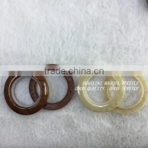 wholesale plastic eyelets rings with small plastic inside fashion rings for curtains