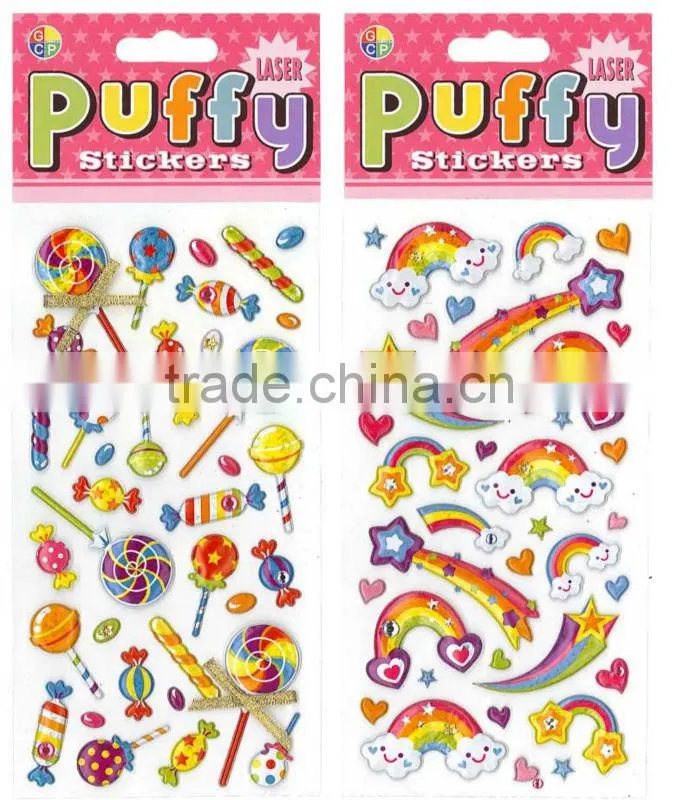 Laser Puffy sticker