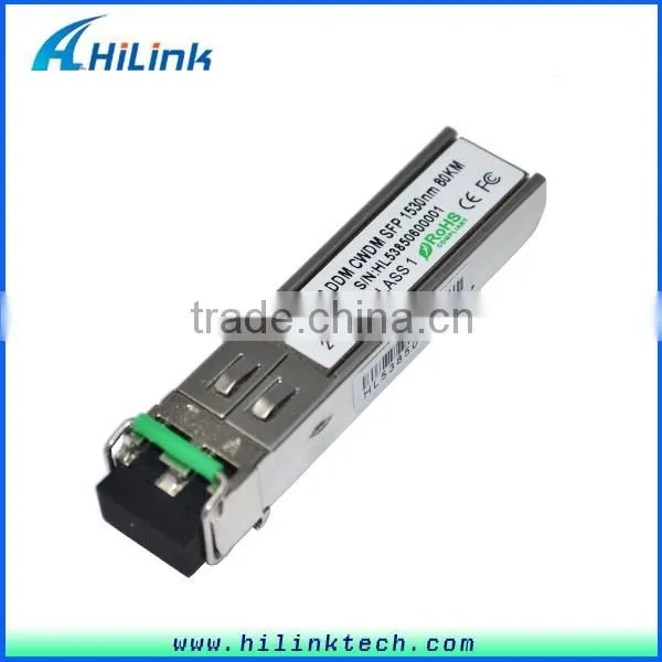 Optical Fiber 1270~1610nm 1.25G CWDM SFP 80km
