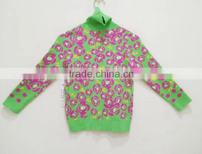 Hot selling kids jacquard sweater, new design kids sweater, sweaters for kids