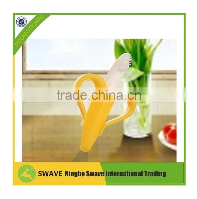 2016 Baby silicone banana tooth gum /Gum Massaging 3D banana Shape Silicone Baby Teething toy, silicone teether P76580
