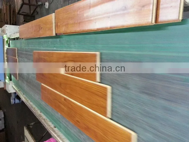 Waterproof Handsraped Afrormosia Solid Wood Flooring