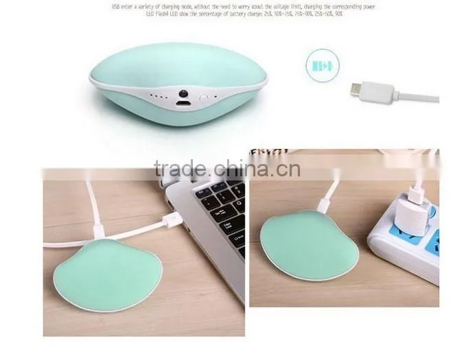 4000mah Hand Warmer With Flashlight Universal Power Bank