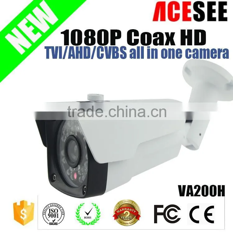 ACESEE 2015 new products 1080p coax hd ahd tvi camera with double bnc output