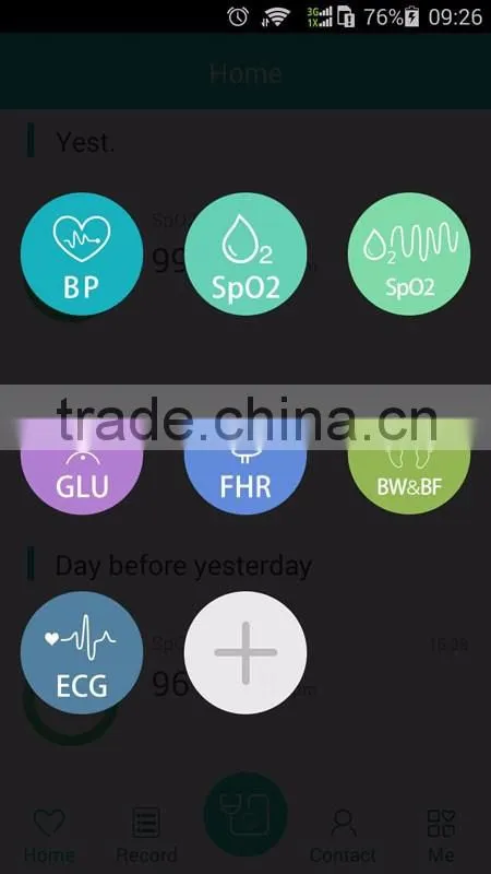 Lower price bluetooth ecg electrode machine
