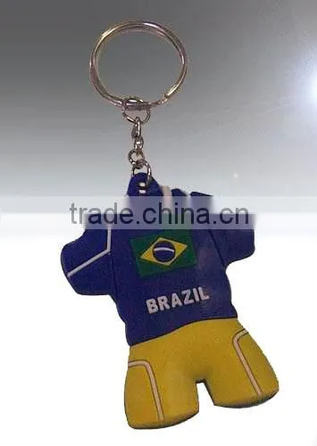 factory supply metal keychain . PVC soft keychain with lovely design . gift key chain