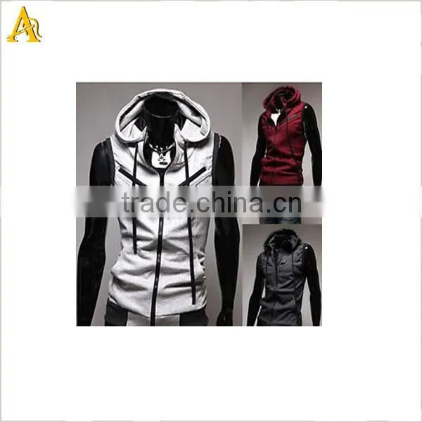 sleeveless hoodie in 100% cotton for man